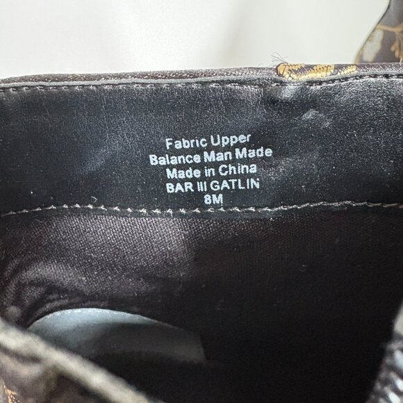 Bar III Gatlin Women's Round Toe Ankle Boots Black Versailles Flowers Size 8 - Picture 7 of 7